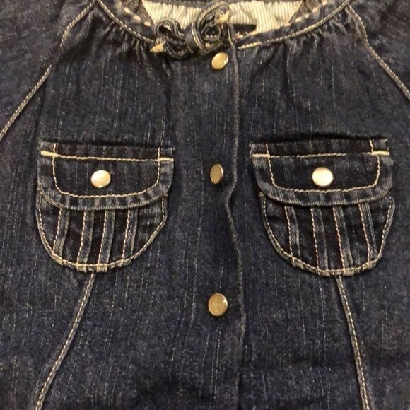 Tommy Hilfiger Baby Girls Denim Button Dress - Picture 2 of 8
